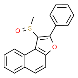 ChemSpider 2D Image | 1-(Methylsulfinyl)-2-phenylnaphtho[2,1-b]furan | C19H14O2S