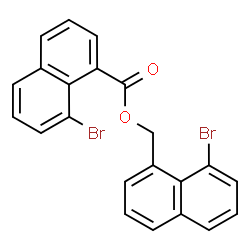 ChemSpider 2D Image | (8-Bromo-1-naphthyl)methyl 8-bromo-1-naphthoate | C22H14Br2O2