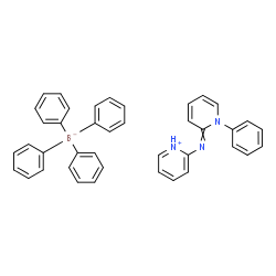 ChemSpider 2D Image | 2-[(1-Phenyl-2(1H)-pyridinylidene)amino]pyridinium tetraphenylborate(1-) | C40H34BN3