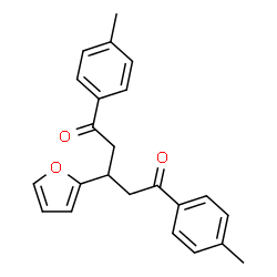ChemSpider 2D Image | 3-(2-Furyl)-1,5-bis(4-methylphenyl)-1,5-pentanedione | C23H22O3