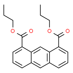 ChemSpider 2D Image | Dipropyl 1,8-anthracenedicarboxylate | C22H22O4