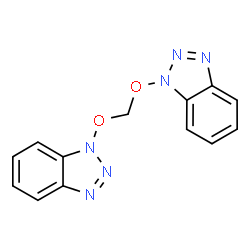 ChemSpider 2D Image | 1,1'-[Methylenebis(oxy)]bis(1H-benzotriazole) | C13H10N6O2