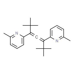 ChemSpider 2D Image | 2,2'-(2,2,6,6-Tetramethyl-3,4-heptadiene-3,5-diyl)bis(6-methylpyridine) | C23H30N2