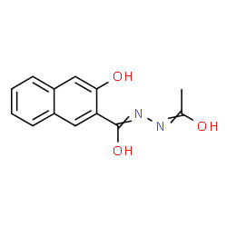 ChemSpider 2D Image | N'-Acetyl-3-hydroxy-2-naphthohydrazide | C13H12N2O3