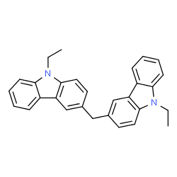 ChemSpider 2D Image | 3,3'-Methylenebis(9-ethyl-9H-carbazole) | C29H26N2