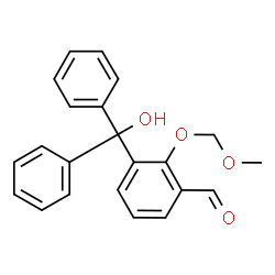 ChemSpider 2D Image | 3-[Hydroxy(diphenyl)methyl]-2-(methoxymethoxy)benzaldehyde | C22H20O4