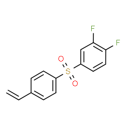 ChemSpider 2D Image | 1,2-Difluoro-4-[(4-vinylphenyl)sulfonyl]benzene | C14H10F2O2S