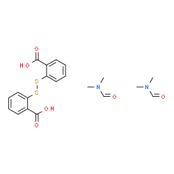 ChemSpider 2D Image | 2,2'-Disulfanediyldibenzoic acid - N,N-dimethylformamide (1:2) | C20H24N2O6S2