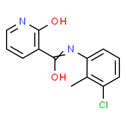 ChemSpider 2D Image | N-(3-chloro-2-methyl-phenyl)-2-hydroxy-pyridine-3-carboximidic acid | C13H11ClN2O2