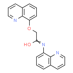 ChemSpider 2D Image | N-(8-quinolyl)-2-(8-quinolyloxy)acetimidic acid | C20H15N3O2
