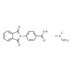 ChemSpider 2D Image | N,N-dimethylformamide; 4-(1,3-dioxoisoindolin-2-yl)benzoic acid | C18H16N2O5