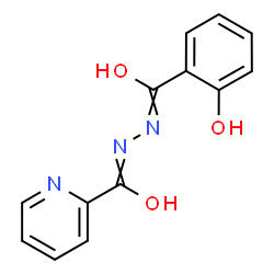 ChemSpider 2D Image | N-[[hydroxy-(2-hydroxyphenyl)methylene]amino]pyridine-2-carboximidic acid | C13H11N3O3