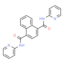 ChemSpider 2D Image | N,N'-bis(2-pyridyl)naphthalene-1,4-dicarboxamide | C22H16N4O2