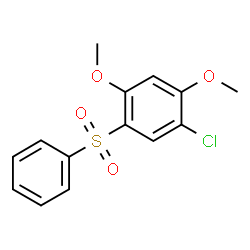 ChemSpider 2D Image | 1-(benzenesulfonyl)-5-chloro-2,4-dimethoxy-benzene | C14H13ClO4S