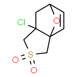ChemSpider 2D Image | 5-chloro-10-oxa-3-thia-tricyclo(5.2.1.0(1,5))dec-8-ene-3,3-dioxide | C8H9ClO3S