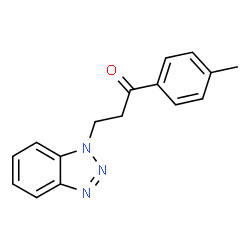 ChemSpider 2D Image | 3-(benzotriazol-1-yl)-1-(p-tolyl)propan-1-one | C16H15N3O