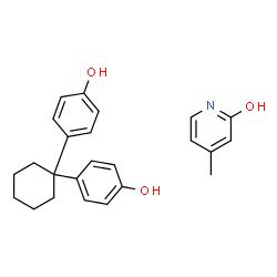 ChemSpider 2D Image | 4-[1-(4-hydroxyphenyl)cyclohexyl]phenol; 4-methylpyridin-2-ol | C24H27NO3