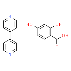 ChemSpider 2D Image | 2,4-dihydroxybenzoic acid; 4-(4-pyridyl)pyridine | C17H14N2O4