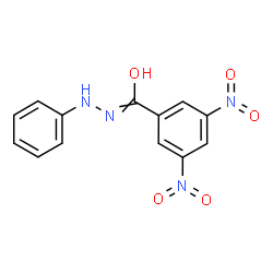 ChemSpider 2D Image | N-anilino-3,5-dinitro-benzimidic acid | C13H10N4O5