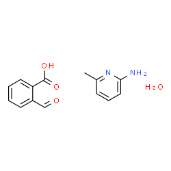 ChemSpider 2D Image | 2-formylbenzoic acid; 6-methylpyridin-2-amine; hydrate | C14H16N2O4