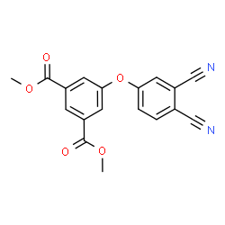ChemSpider 2D Image | Dimethyl 5-(3,4-dicyanophenoxy)isophthalate | C18H12N2O5