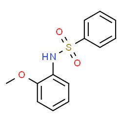 ChemSpider 2D Image | N-(2-Methoxyphenyl)benzenesulfonamide | C13H13NO3S