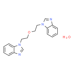 ChemSpider 2D Image | 1,1'-(Oxydi-2,1-ethanediyl)bis-1H-benzimidazole hydrate (1:1) | C18H20N4O2