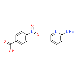 ChemSpider 2D Image | 4-nitrobenzoic acid; pyridin-2-amine | C12H11N3O4