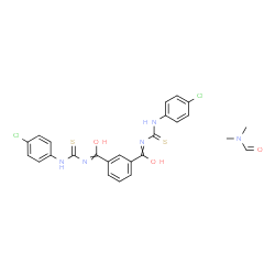 ChemSpider 2D Image | N,N'-Bis[(4-chlorophenyl)carbamothioyl]isophthalamide - N,N-dimethylformamide (1:1) | C25H23Cl2N5O3S2