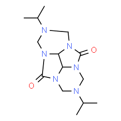 ChemSpider 2D Image | 2,6-Diisopropylhexahydro-1H,5H-2,3a,4a,6,7a,8a-hexaazacyclopenta[def]fluorene-4,8-dione | C14H24N6O2