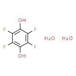 ChemSpider 2D Image | 2,3,5,6-Tetrafluoro-1,4-benzenediol dihydrate | C6H6F4O4