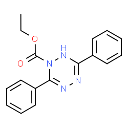 ChemSpider 2D Image | ethyl 3,6-diphenyl-2H-1,2,4,5-tetrazine-1-carboxylate | C17H16N4O2