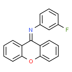 ChemSpider 2D Image | N-(3-Fluorophenyl)-9H-xanthen-9-imine | C19H12FNO