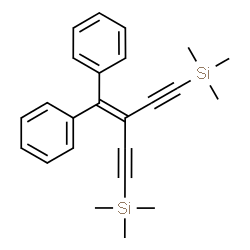 ChemSpider 2D Image | [3-(Diphenylmethylene)-1,4-pentadiyne-1,5-diyl]bis(trimethylsilane) | C24H28Si2