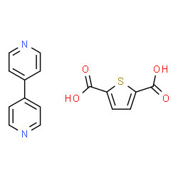 ChemSpider 2D Image | 2,5-Thiophenedicarboxylic acid - 4,4'-bipyridine (1:1) | C16H12N2O4S