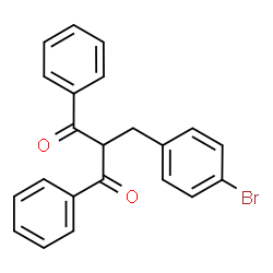 ChemSpider 2D Image | 2-(4-Bromobenzyl)-1,3-diphenyl-1,3-propanedione | C22H17BrO2
