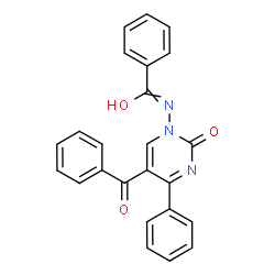 ChemSpider 2D Image | N-(5-Benzoyl-2-oxo-4-phenyl-1(2H)-pyrimidinyl)benzamide | C24H17N3O3