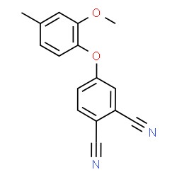 ChemSpider 2D Image | 4-(2-Methoxy-4-methylphenoxy)phthalonitrile | C16H12N2O2