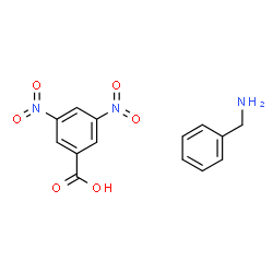 ChemSpider 2D Image | 3,5-Dinitrobenzoic acid - 1-phenylmethanamine (1:1) | C14H13N3O6