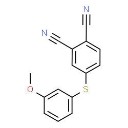 ChemSpider 2D Image | 4-[(3-Methoxyphenyl)sulfanyl]phthalonitrile | C15H10N2OS