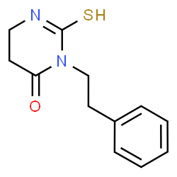 ChemSpider 2D Image | 3-(2-Phenylethyl)-2-thioxotetrahydro-4(1H)-pyrimidinone | C12H14N2OS