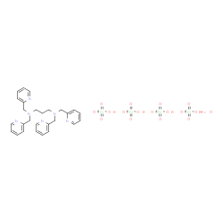 ChemSpider 2D Image | N,N,N',N'-Tetrakis(2-pyridinylmethyl)-1,3-propanediamine perchlorate hydrate (1:4:1) | C27H36Cl4N6O17