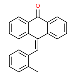 ChemSpider 2D Image | 10-(2-Methylbenzylidene)-9(10H)-anthracenone | C22H16O