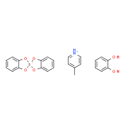 ChemSpider 2D Image | 4-Methylpyridinium bis[1,2-benzenediolato(2-)-kappa~2~O~1~,O~2~]borate(1-) - 1,2-benzenediol (1:1:1) | C24H22BNO6