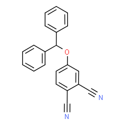 ChemSpider 2D Image | 4-(Diphenylmethoxy)phthalonitrile | C21H14N2O