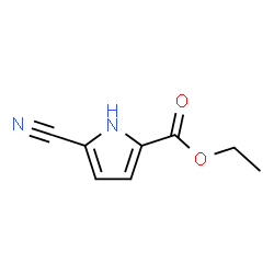 ChemSpider 2D Image | Ethyl 5-cyano-1H-pyrrole-2-carboxylate | C8H8N2O2