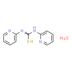 ChemSpider 2D Image | 1,3-Di-2-pyridinylthiourea hydrate (1:1) | C11H12N4OS