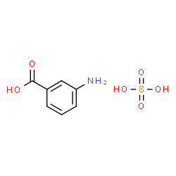 ChemSpider 2D Image | 3-Aminobenzoic acid sulfate (1:1) | C7H9NO6S