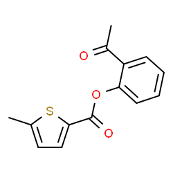 ChemSpider 2D Image | 2-Acetylphenyl 5-methyl-2-thiophenecarboxylate | C14H12O3S