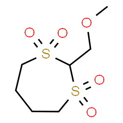 ChemSpider 2D Image | 2-(Methoxymethyl)-1,3-dithiepane 1,1,3,3-tetraoxide | C7H14O5S2